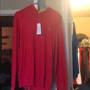 Hooded long sleeve Lacoste top